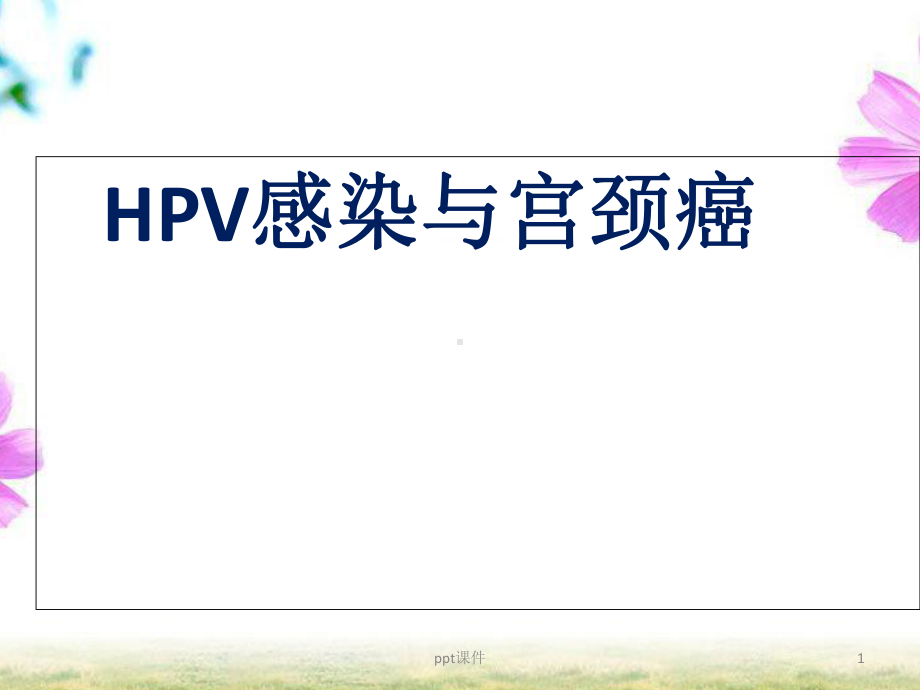 HPV感染与宫颈癌-课件.ppt_第1页