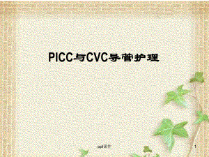 PICC与CVC的导管护理-课件.ppt