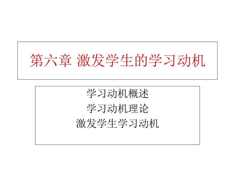 六章-激发学生的学习动机课件.ppt_第1页