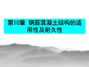 ch10钢筋混凝土结构的适用性及耐久性课件.ppt