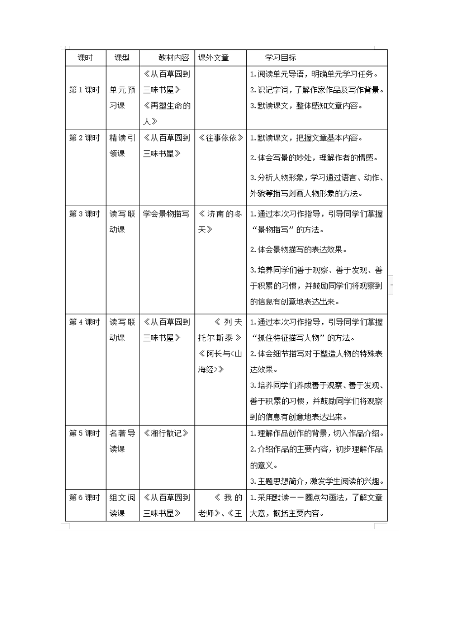 第三单元整体教学设计-部编版语文七年级上册.docx_第3页