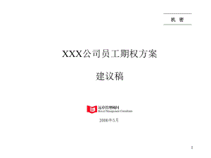 XXX公司员工期权方案(-39)课件.ppt