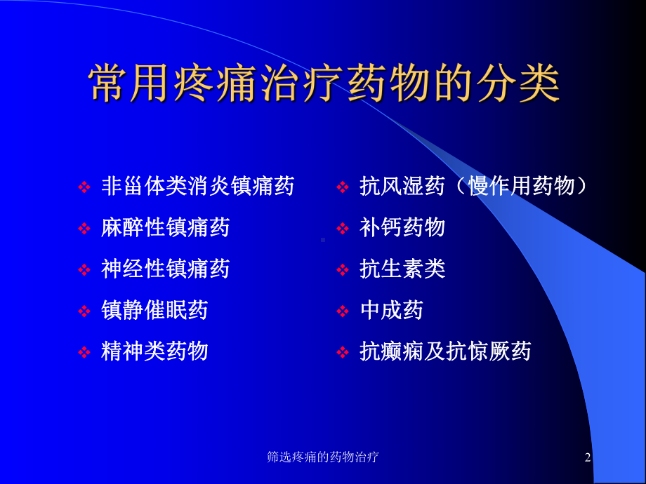 筛选疼痛的药物治疗课件.ppt_第2页