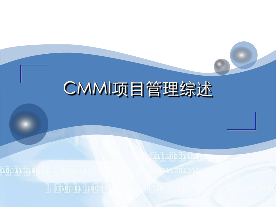 CMMI项目管理综述课件.ppt_第1页