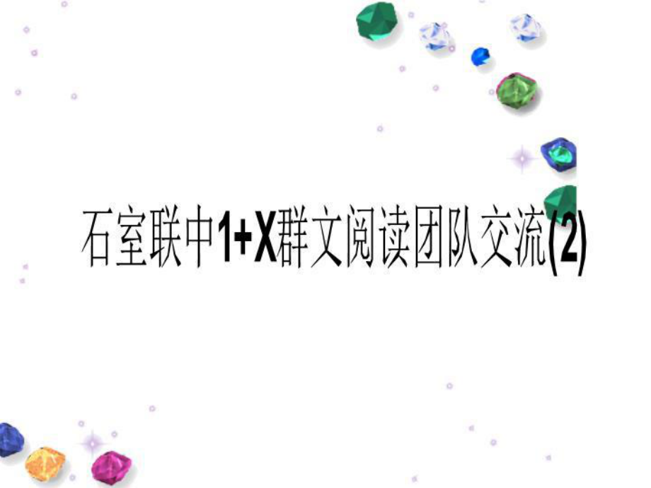 1+X群文阅读团队交流课件.ppt_第1页