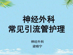 神经外科常见引流管的管理课件.ppt