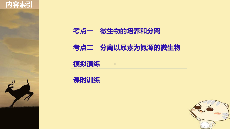 (浙江选考)19版高考生物一轮总复习第九单元生物技术实践第30讲微生物的利用课件.ppt_第3页