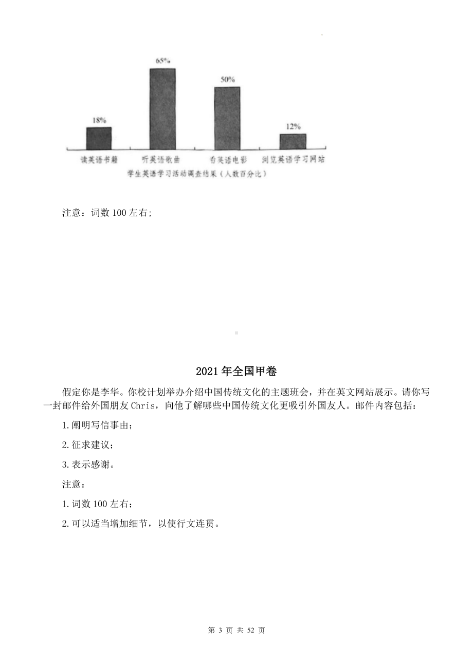 高考英语书面表达应用文专项练习题汇编（2018-2022高考真题含写作指导和参考例文）.docx_第3页