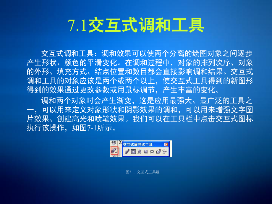 coreldraw全套课件第七章交互式工具的应用.ppt_第3页