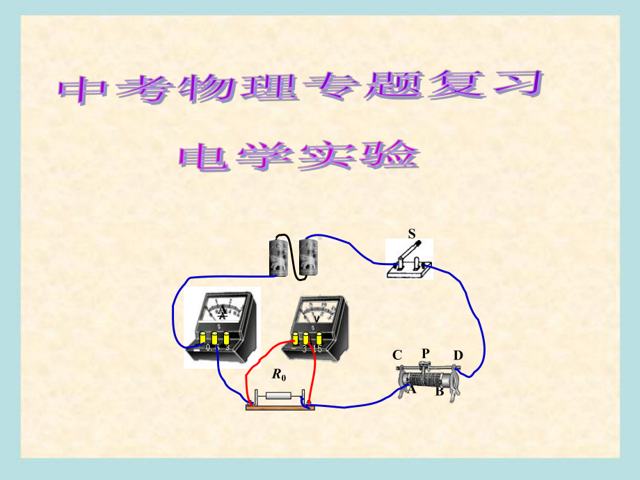 (精编)中考物理总复习电学实验专题课件.ppt_第1页