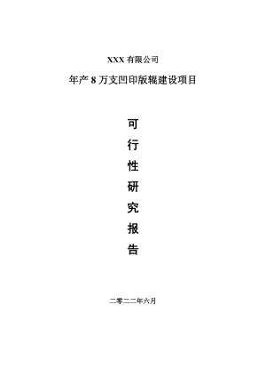 年产8万支凹印版辊建设项目申请报告可行性研究报告.doc