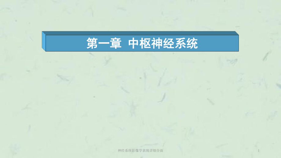 神经系统影像学表现详细全面课件.ppt_第1页