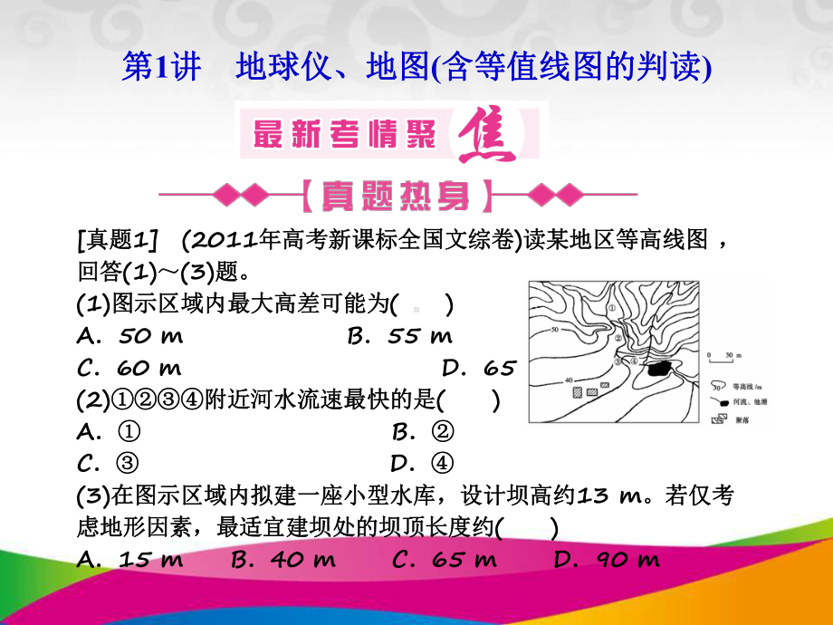 （恒心）宇宙中的地球-第1讲-地球仪、地图(含等值线图的判读)专题解析课件.ppt_第3页