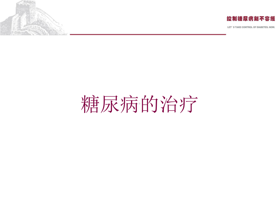 糖尿病的治疗培训课件.ppt_第1页