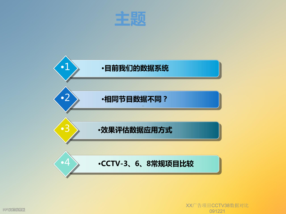 XX广告项目CCTV38数据对比091221课件.ppt_第2页