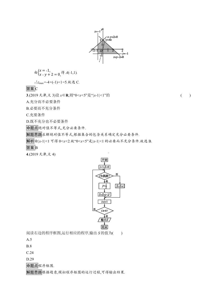 2019年普通高等学校招生全国统一考试文科数学(天津卷).docx_第2页