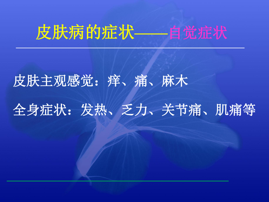 皮肤病的临床表现与诊断完整版课件.pptx_第1页