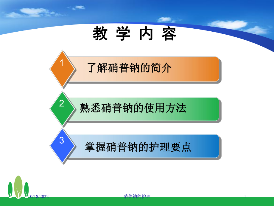 硝普钠的护理培训课件.ppt_第1页