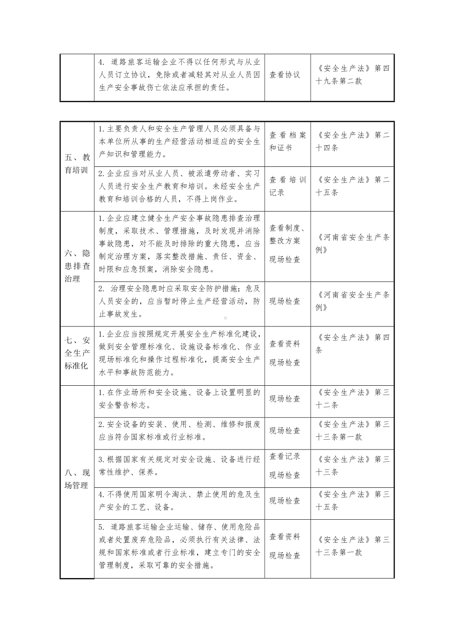 道路旅客运输企业安全生产检查表参考模板范本.docx_第2页