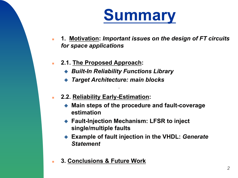 Fault-Tolerance-in-VHDL-Description-Transient-Fault-Injection-在VHDL描述的瞬时故障注入容错课件.ppt_第2页