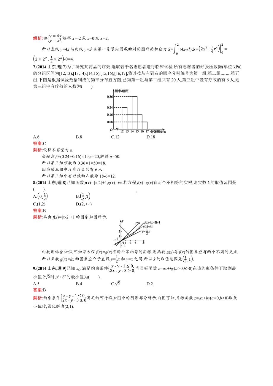 2014年普通高等学校招生全国统一考试数学(山东卷)理.docx_第2页