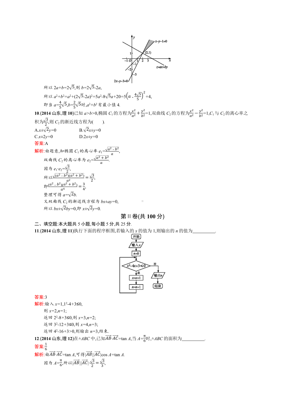 2014年普通高等学校招生全国统一考试数学(山东卷)理.docx_第3页