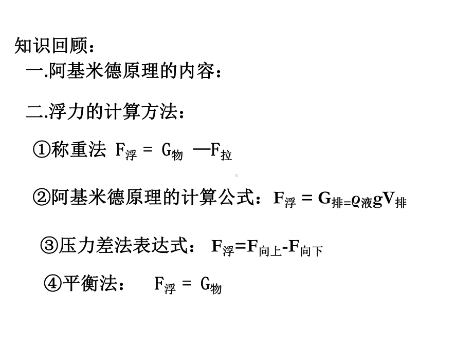 103物体的浮沉条件及应用解析课件.ppt_第2页