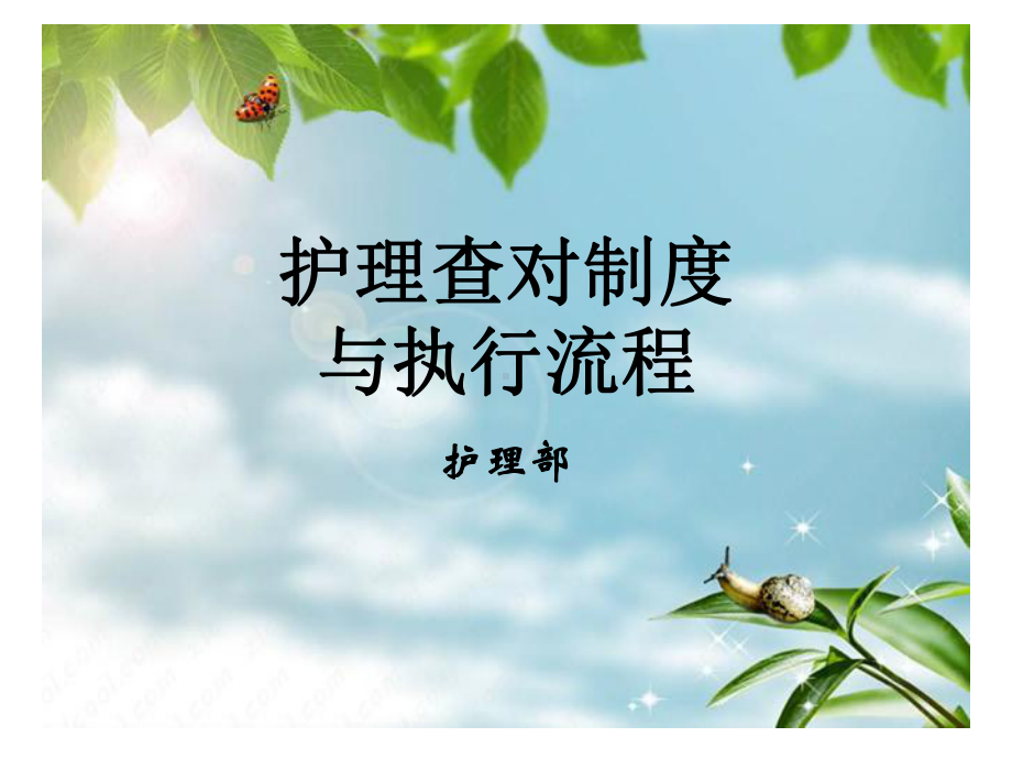 (课件)护理查对制度与执行流程教学课件.ppt_第1页