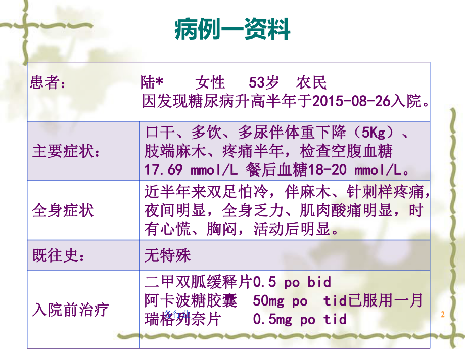 糖尿病周围神经病变病例分享(特制医疗)课件.ppt_第2页