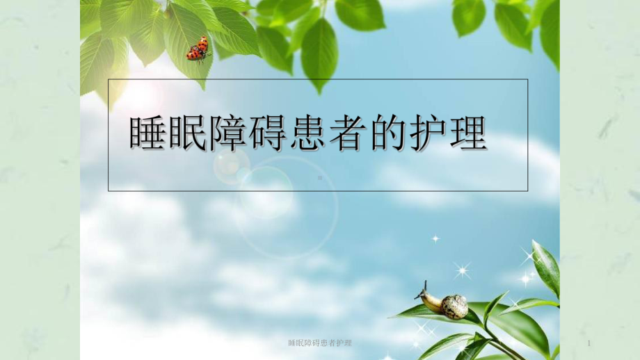 睡眠障碍患者护理课件.ppt_第1页