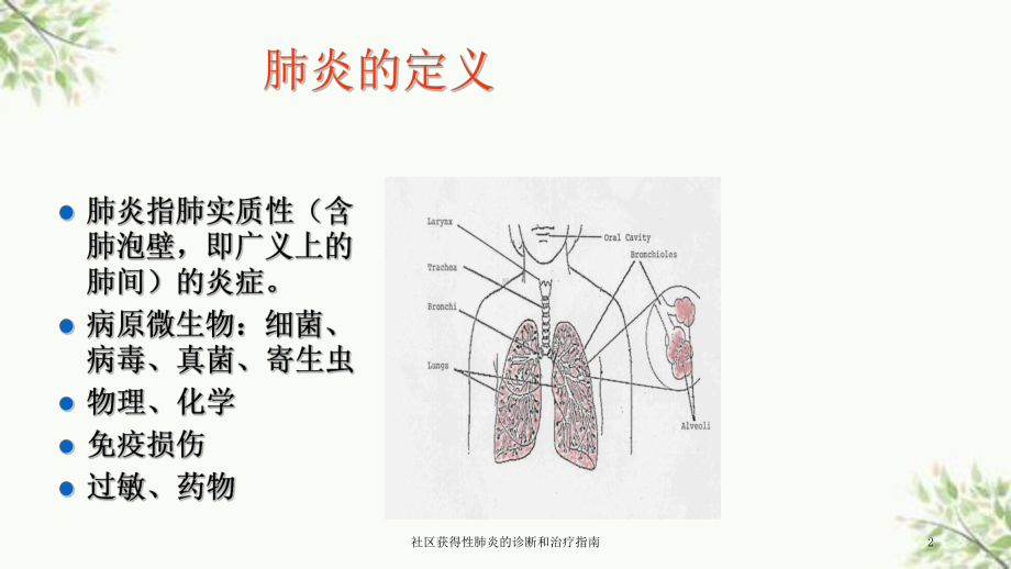 社区获得性肺炎的诊断和治疗指南课件.ppt_第2页