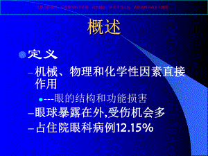 眼外伤护理专题知识讲座培训课件.ppt