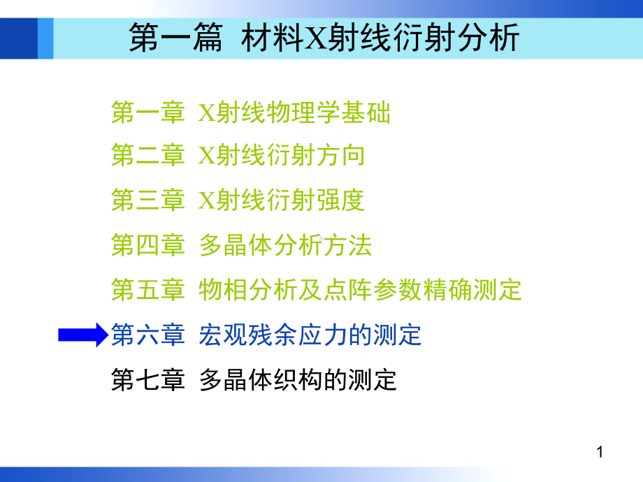 6章宏观残余应力的测定课件.ppt_第1页