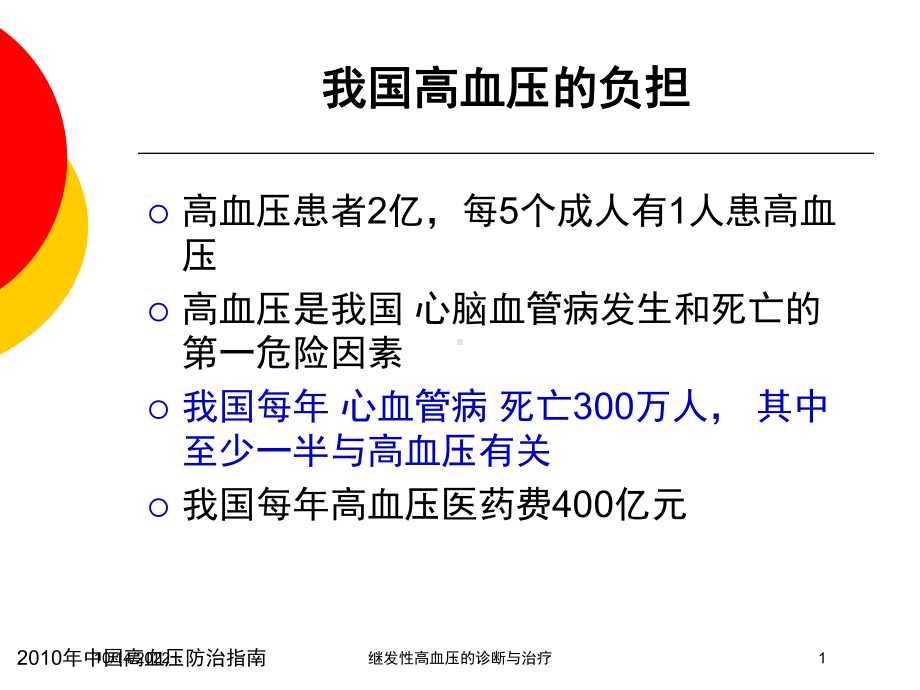 继发性高血压的诊断与治疗培训课件.ppt_第1页