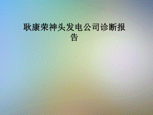 耿康荣神头发电公司诊断报告课件.pptx