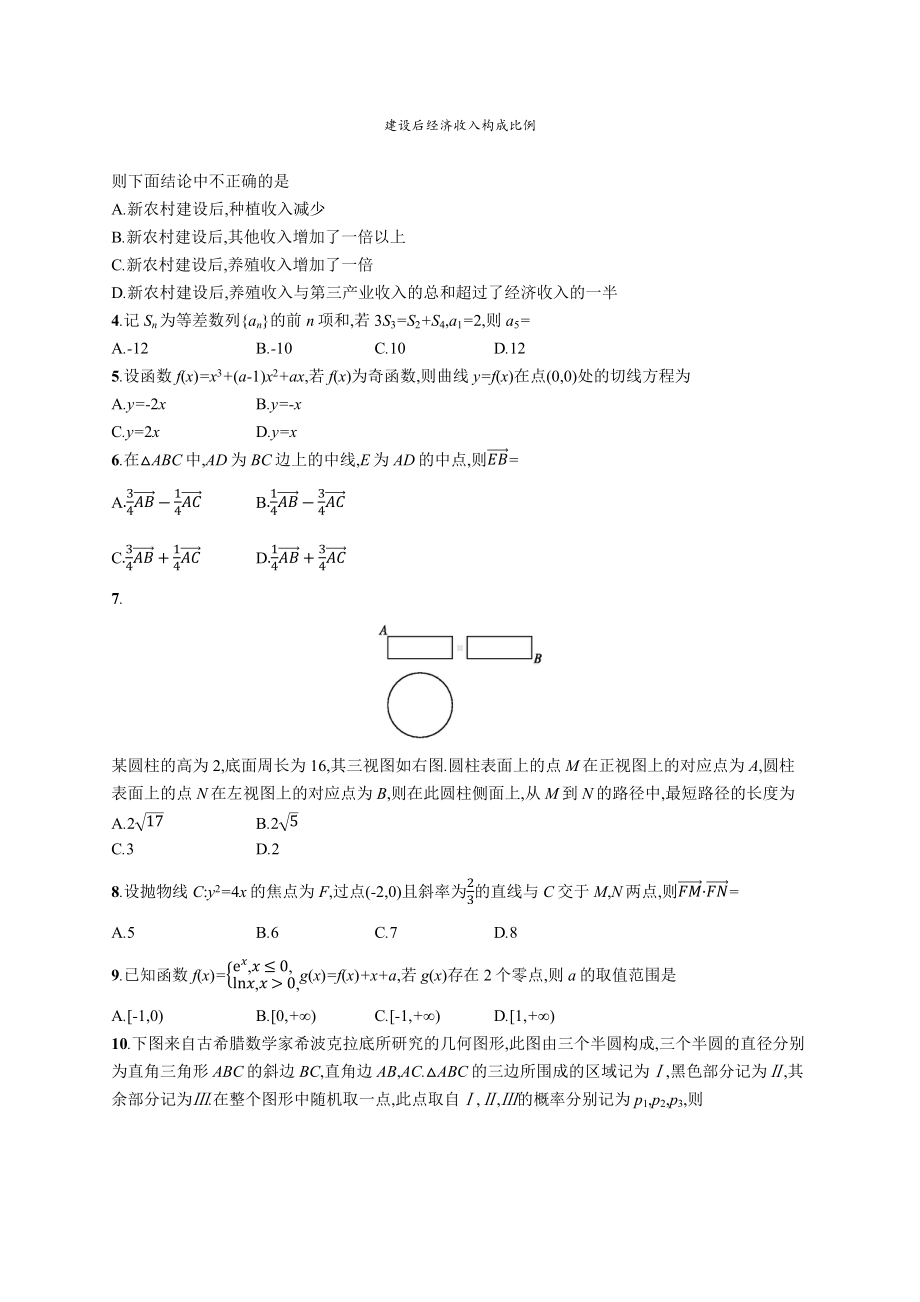 2018年普通高等学校招生全国统一考试理科数学(全国卷1).docx_第2页