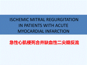 缺血性二尖瓣反流课件.pptx