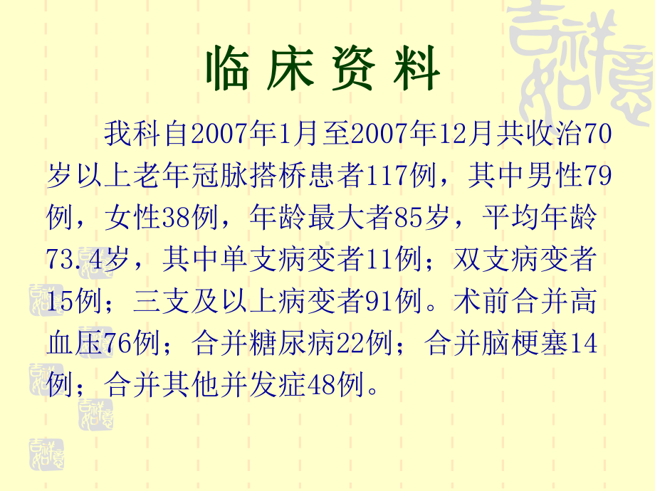 70岁以上老年患者冠状动脉旁路移植术围手术期护理MicrosoftPowerPoint演示文稿课件.ppt_第2页