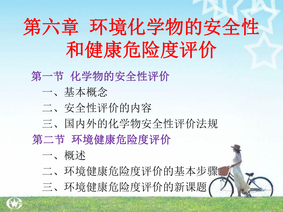 第六章环境化学物的安全性和健康危险度评价课件.ppt_第1页