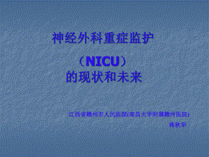 NICU现状和未来解析课件.ppt