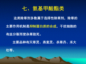 KJ08氨基甲酸酯、取代脲类农药课件.ppt