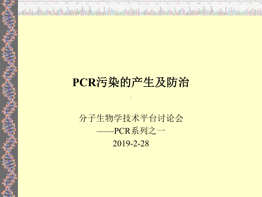 PCR污染产生及防治课件.ppt_第1页