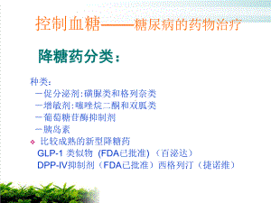 空腹血糖较高的型糖尿病可选用中长效类药物课件.pptx