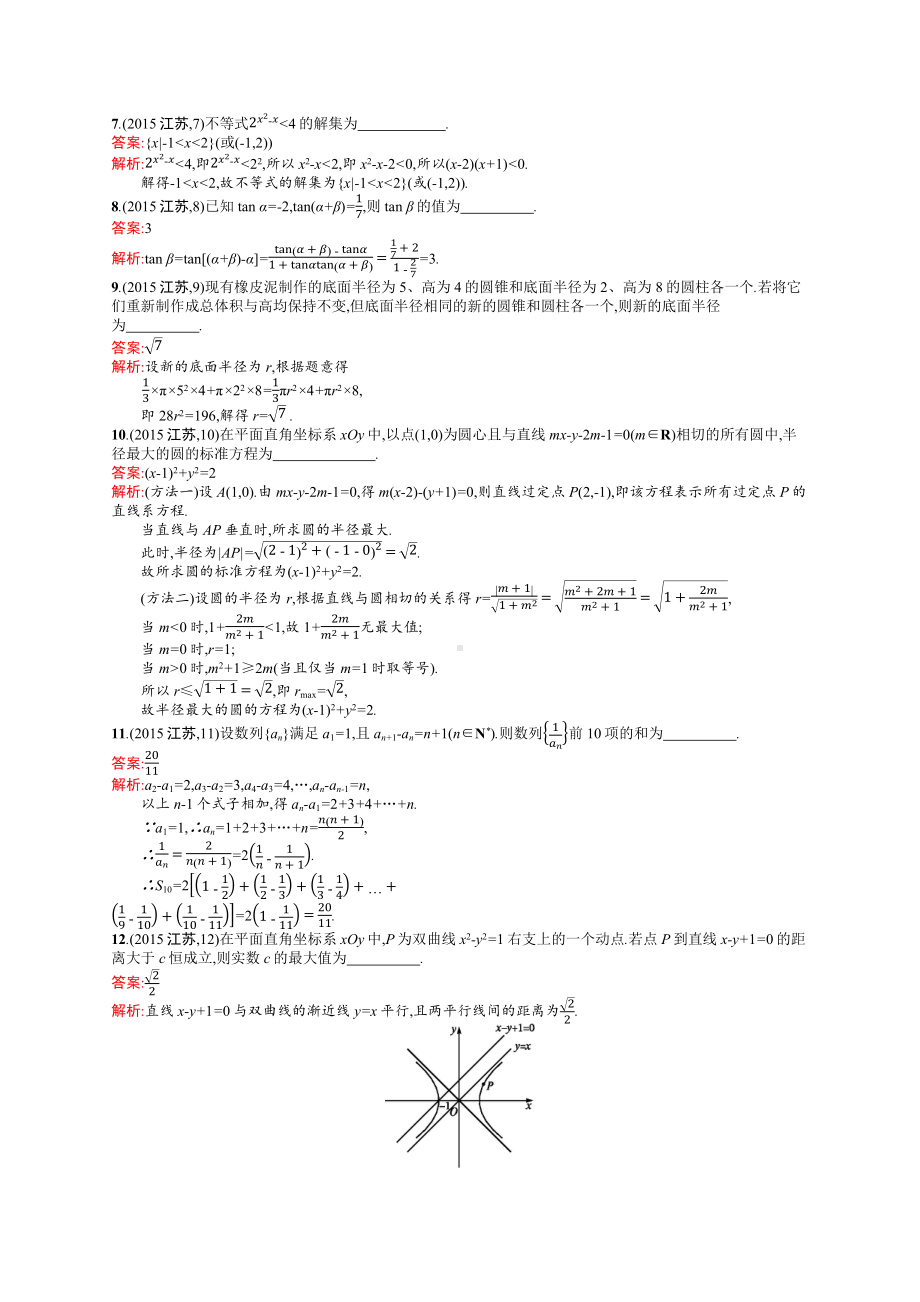 2015年普通高等学校招生全国统一考试数学试题(江苏卷).docx_第2页