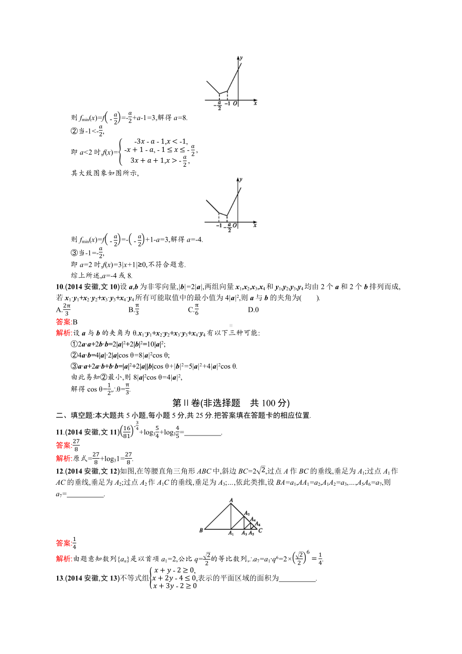 2014年普通高等学校招生全国统一考试数学(安徽卷)文.docx_第3页