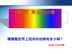 (一等奖课件)浙教版常见的动物-课件.ppt