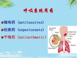 第十二讲治疗呼吸系统疾病药物课件.ppt