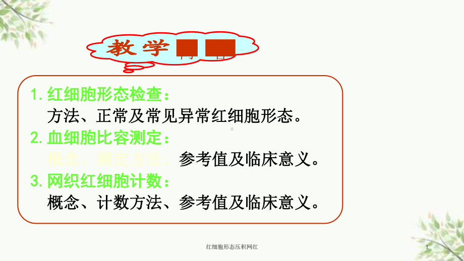 红细胞形态压积网红课件.ppt_第1页