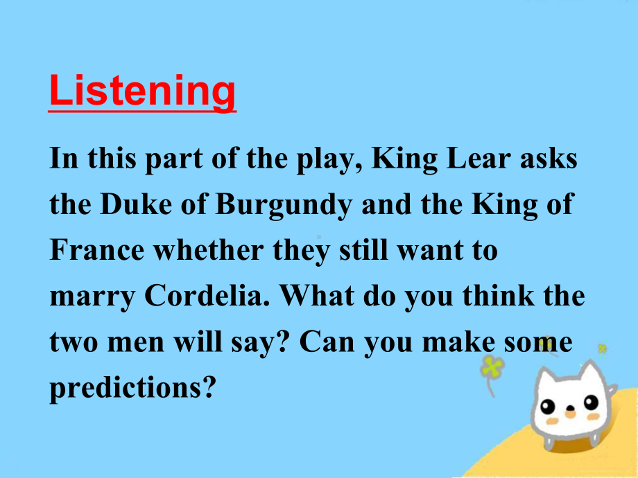 人教版高中英语选修10课件-Unit-2-King-Lear-Listening-课件.ppt-(课件无音视频)_第2页