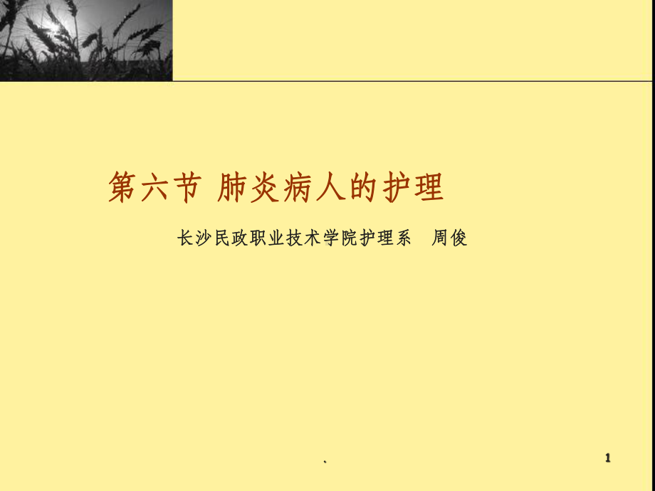 肺炎的护理(带案例)课件.ppt_第1页